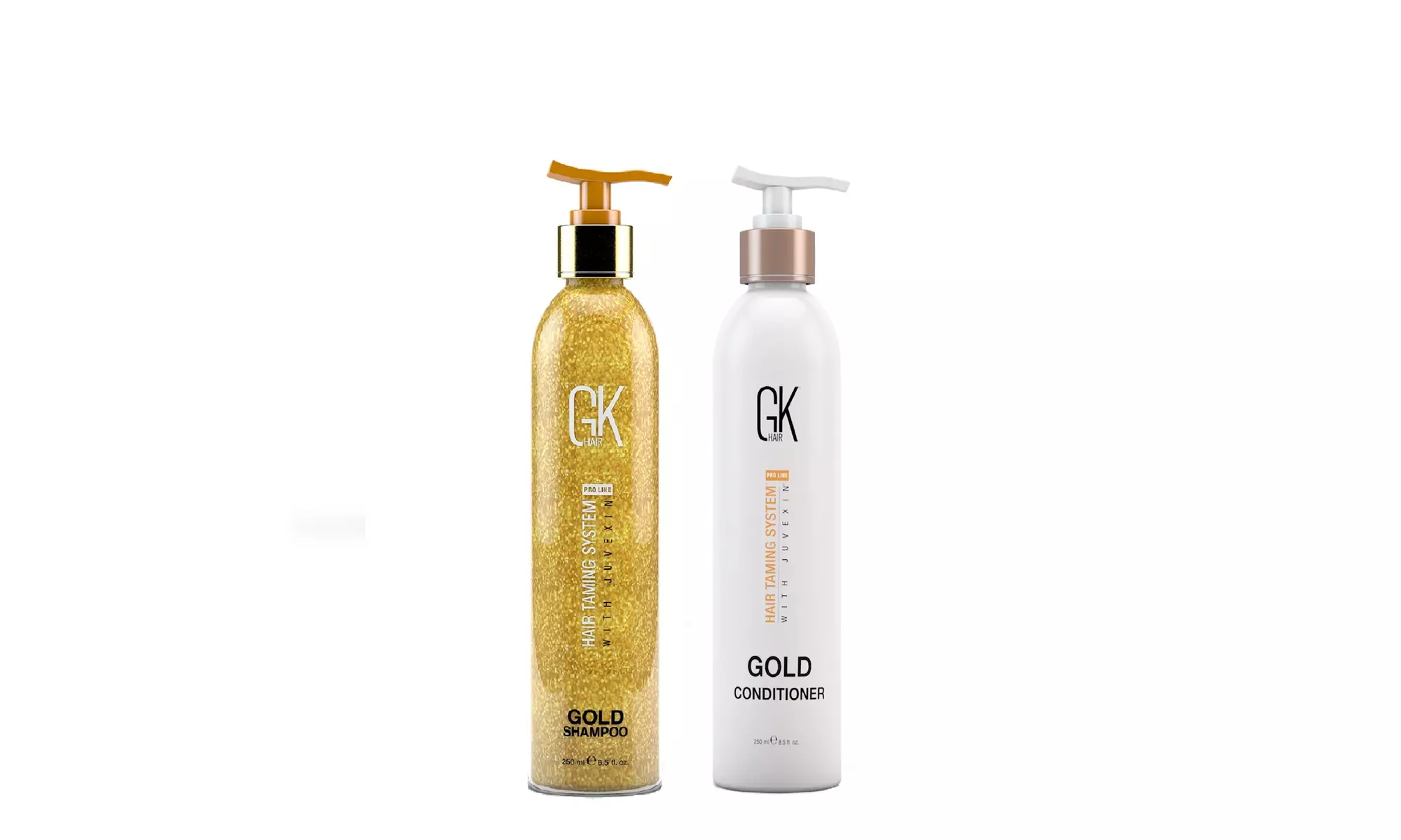 Global Keratin GKhair Gold Shampoo and Conditioner Duo for Hair Shine 250ml - Second Medium