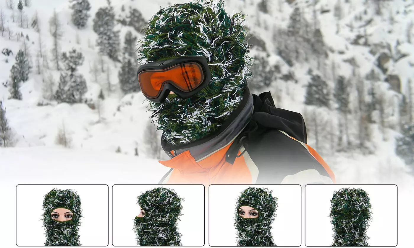 Shiesty Distressed Knitted Balaclava Windproof Full Face Mask 