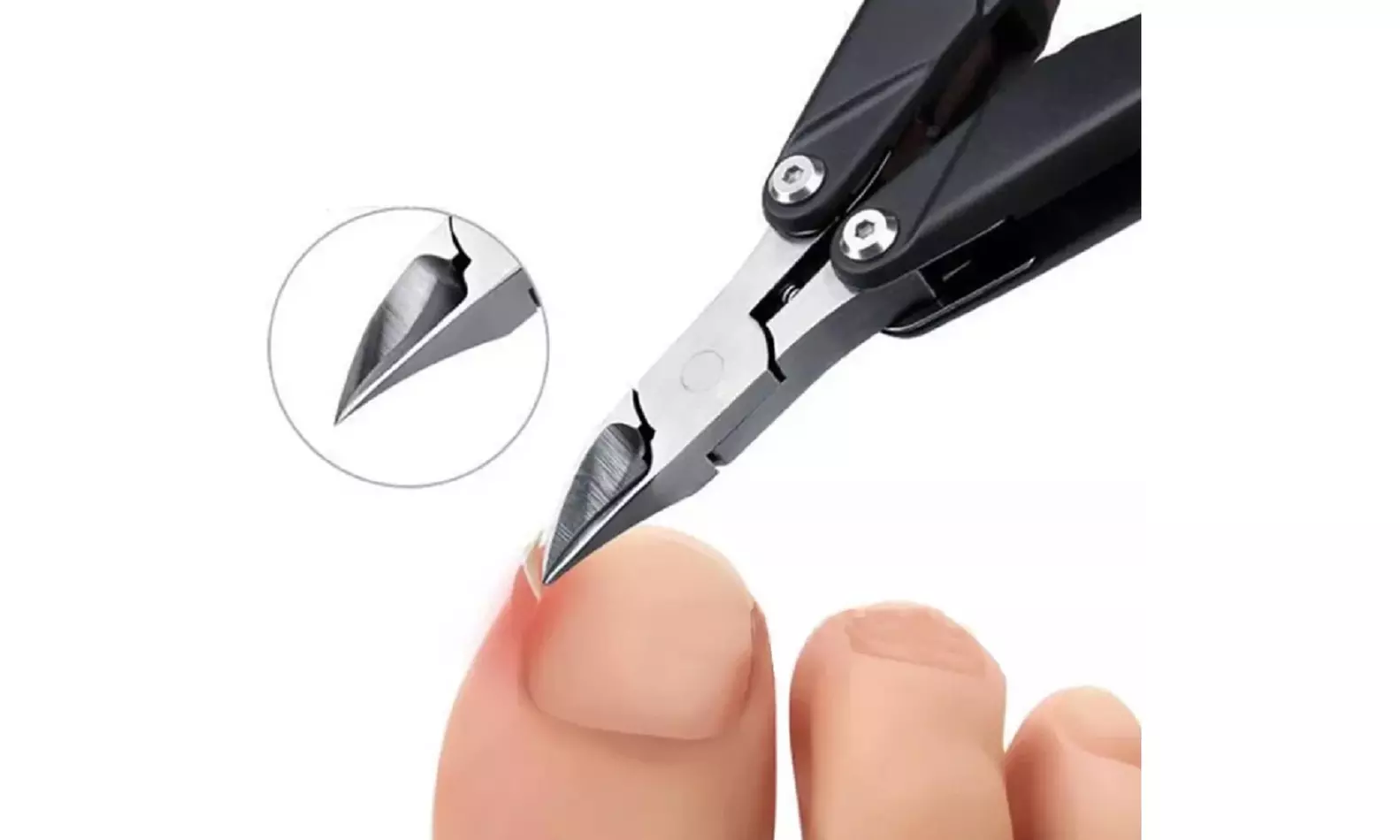 Foldable Toenail Clipper Nail Clippers Trimmer for Thick or Ingrown Toenails - Second Medium