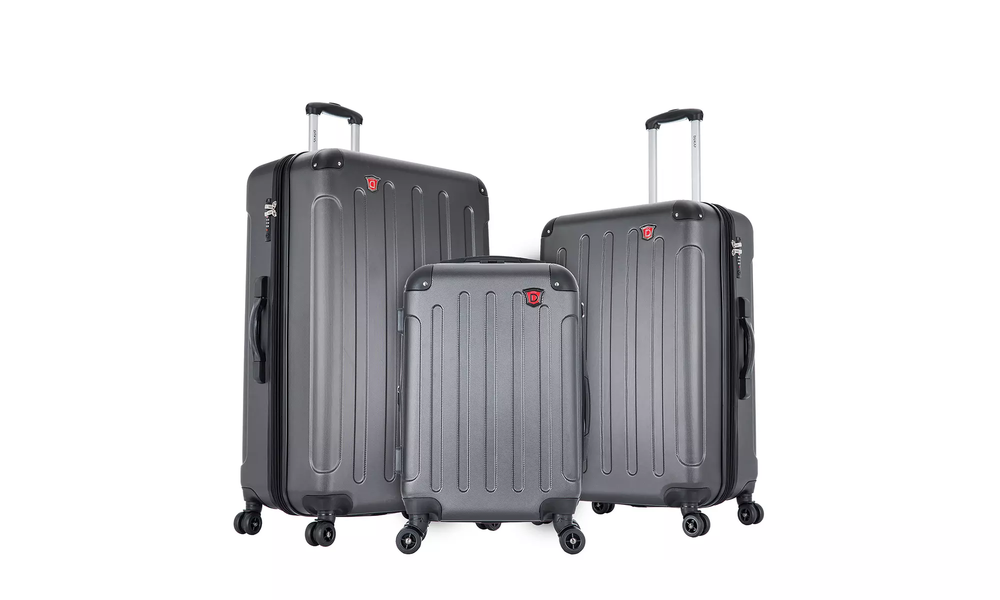 Three-Piece DUKAP Intely Smart Hardside Luggage Set 20"/28"/32"