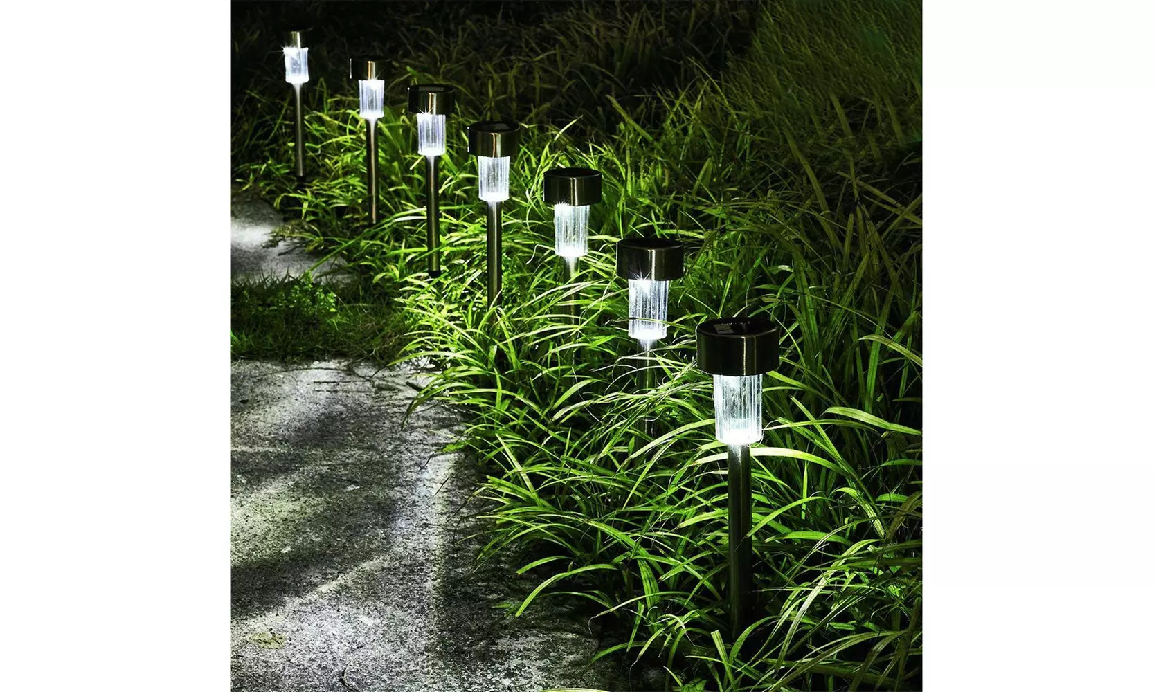 10 Packs Solar Garden Pathway Lights - Primary Image