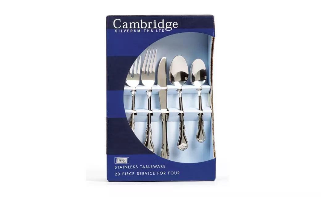 Cambridge Silversmiths 30920PSGM12 Jessica Flatware Set, Mirror, 20 Pi - Primary Image