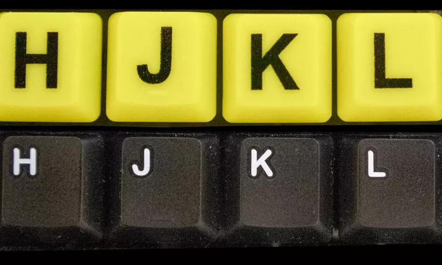 Big & Bright EZ See Keyboard High Contrast Large Keys Visually Impaired Keyboard - Second Medium