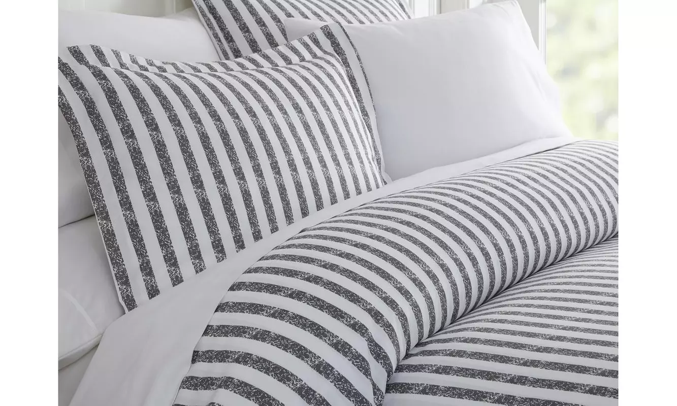 Merit Linens Premium Ultra Soft 3 Piece Patterned Duvet Cover Set