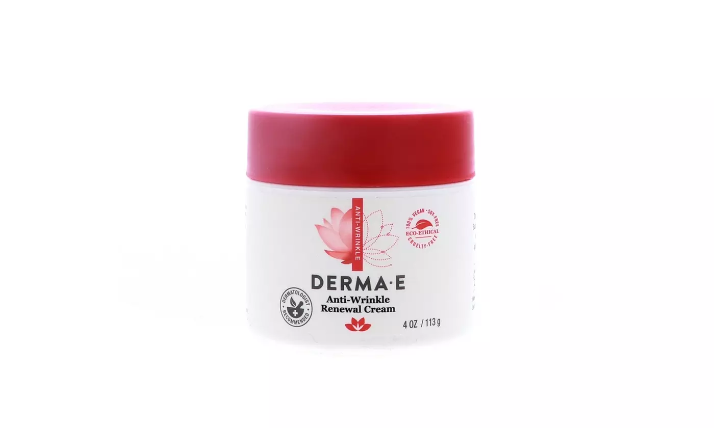 Derma-E Anti-Wrinkle Renewal Cream 4.0 Fl. Oz. - Primary Image