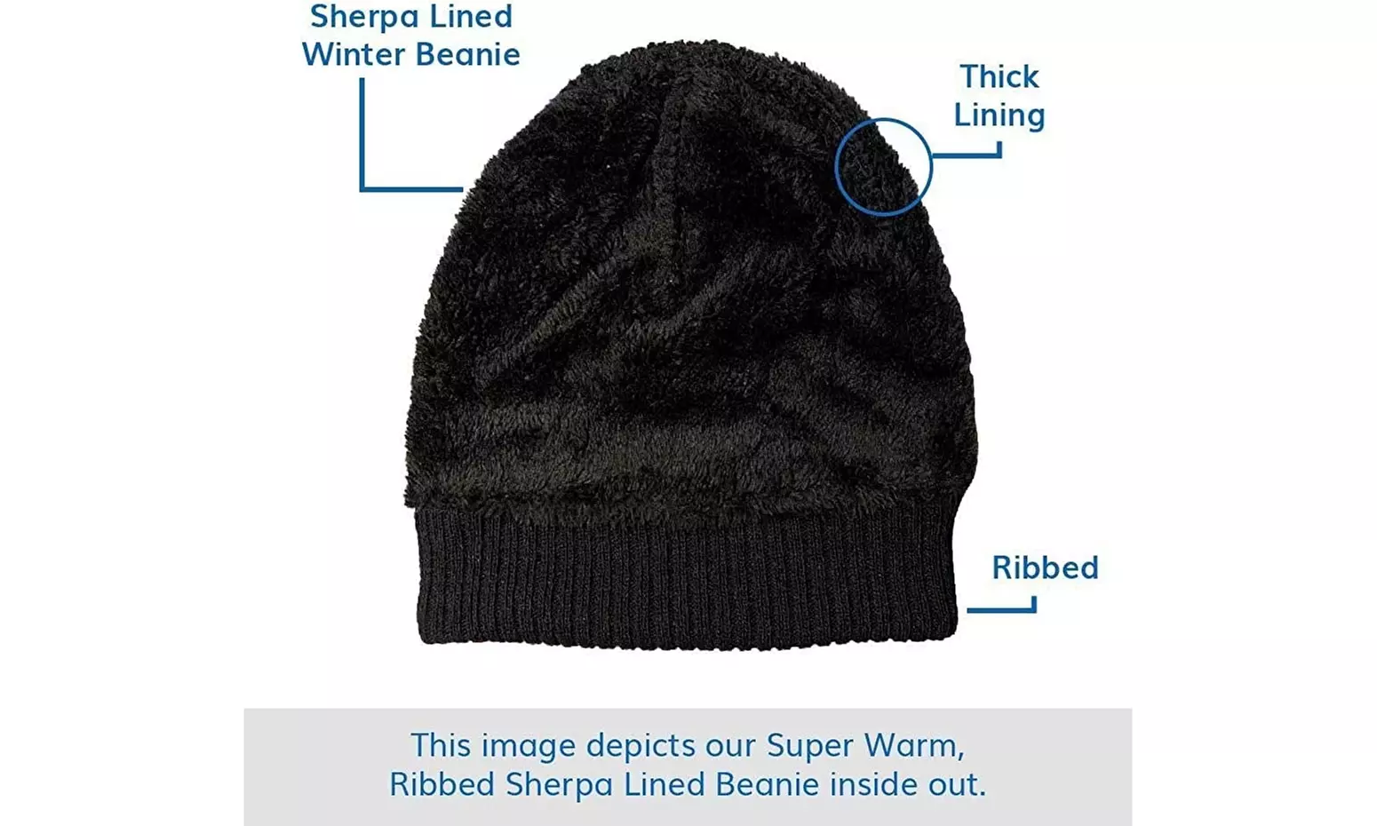 Yacht & Smith 1 Pack of Winter Beanie Hat, Cold Weather Unisex Hats, Ribbed