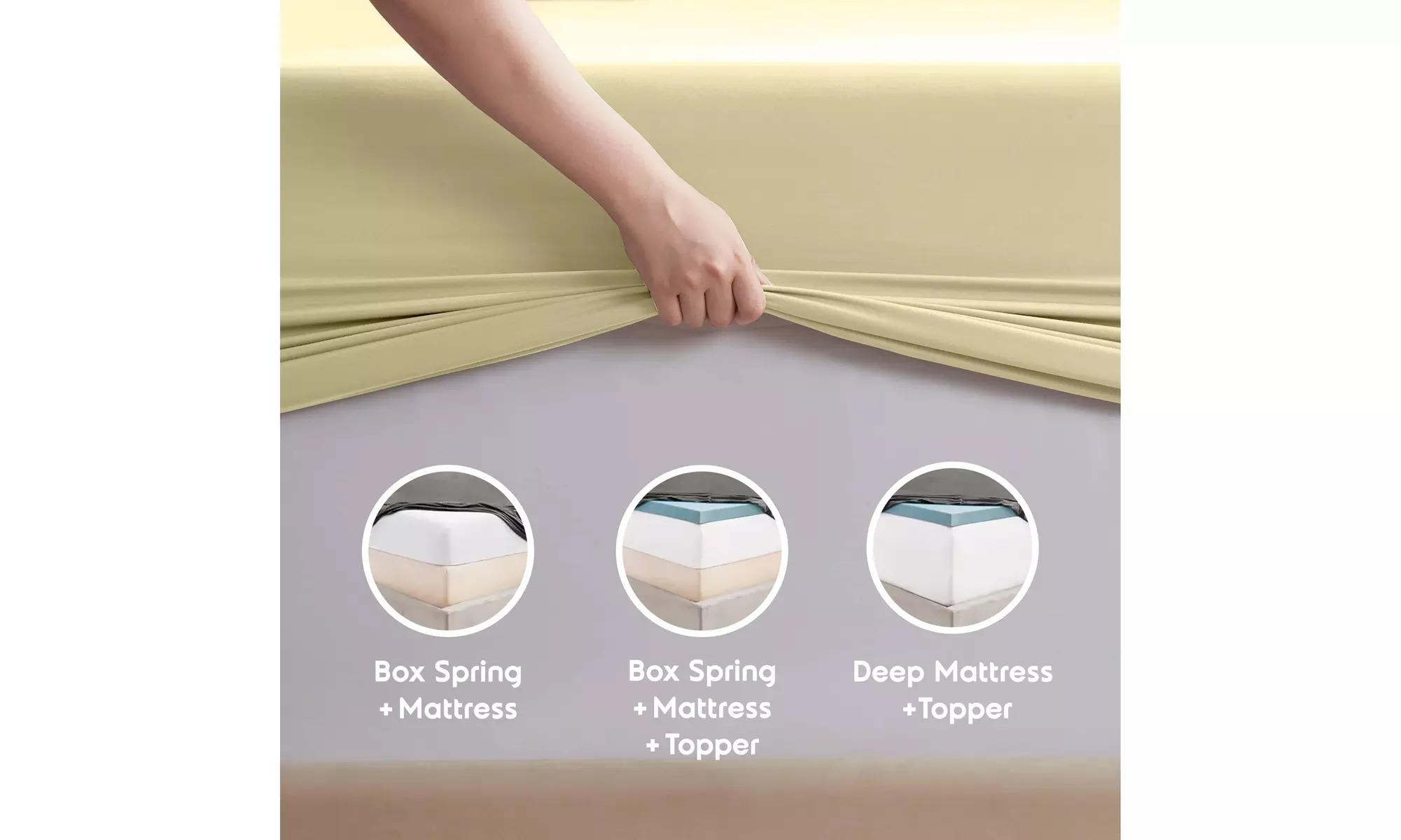 Nestl Split King Extra Soft Microfiber Deep Pocket Bed Sheet Set - 5 Piece