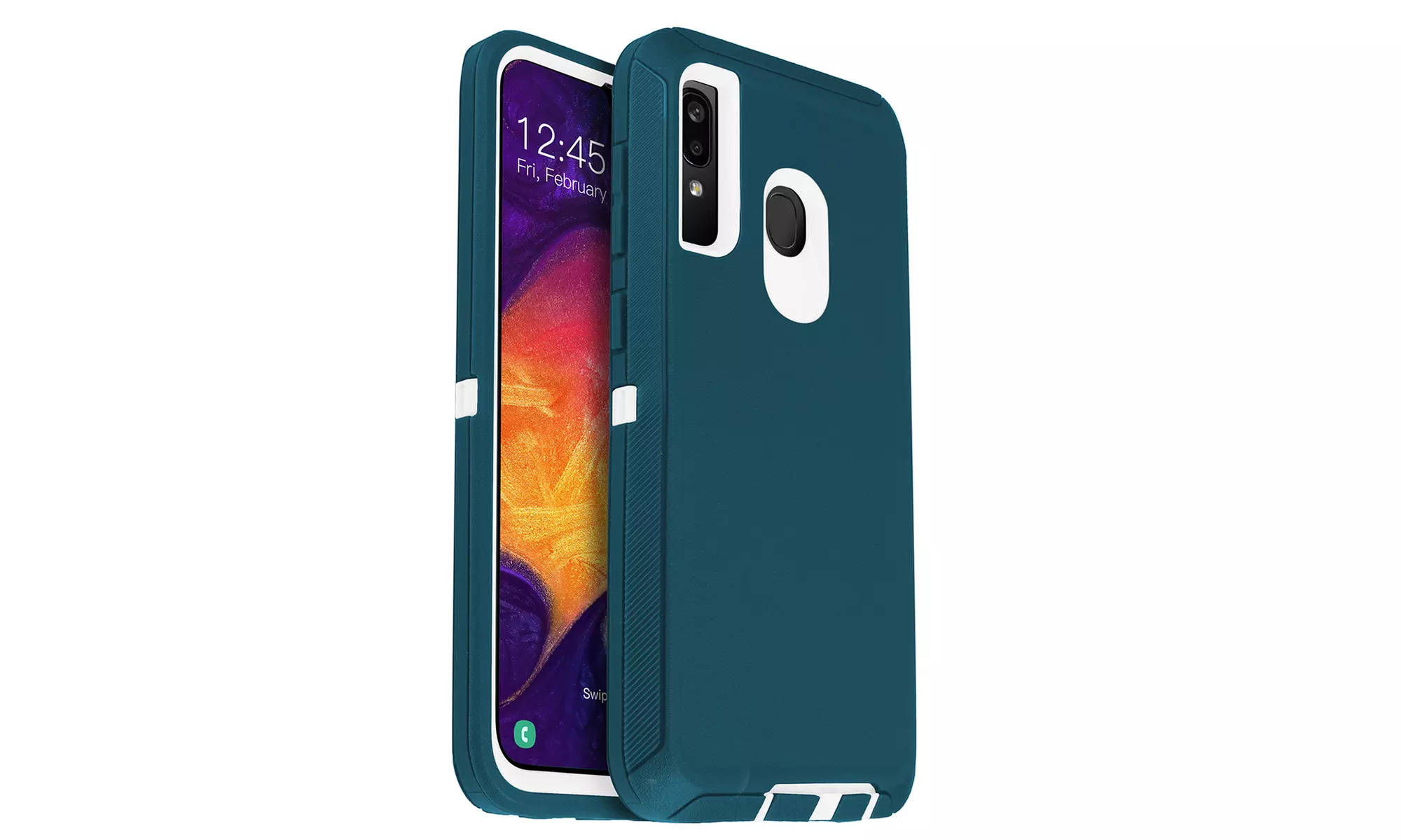 For Samsung Galaxy A20/Galaxy A30 Heavy Duty Hybrid Shockproof Case Cover