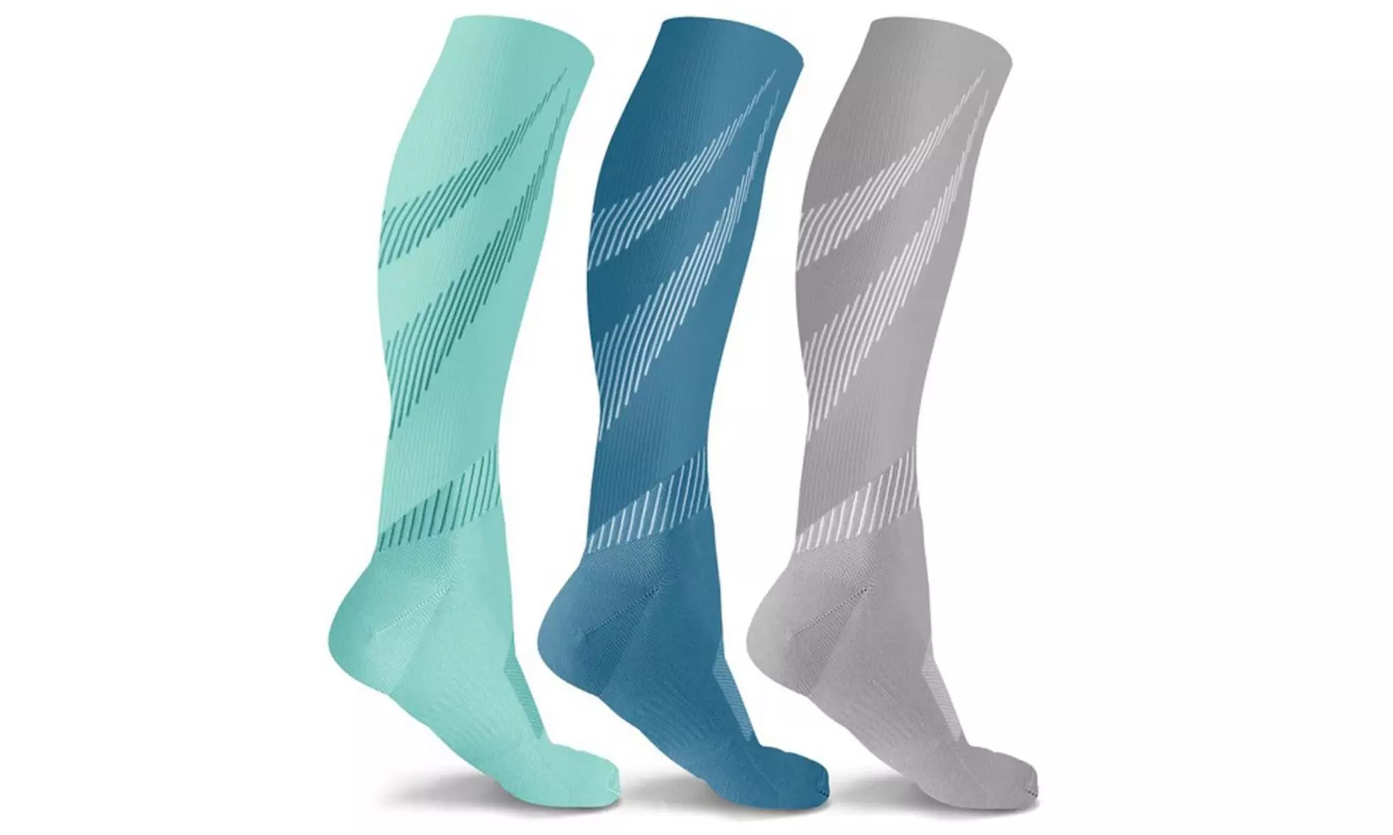 DCF Chic Knee-High Compression Socks (3-Pack) - Second Medium