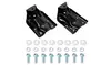 Pair Rear Leaf Spring Hanger Shackle Bracket Kit for Chevy Silverado GMC Sierra