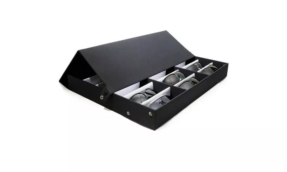 18 pcs Sunglasses Organizer Eyewear Display Storage Case Tray - Primary Image