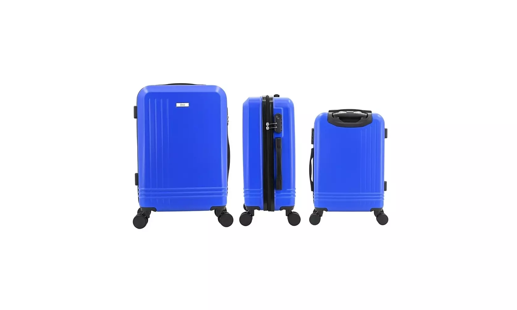 3-Piece Hardside Luggage Set with 360 Dual Spinner Wheels and Combo Lock