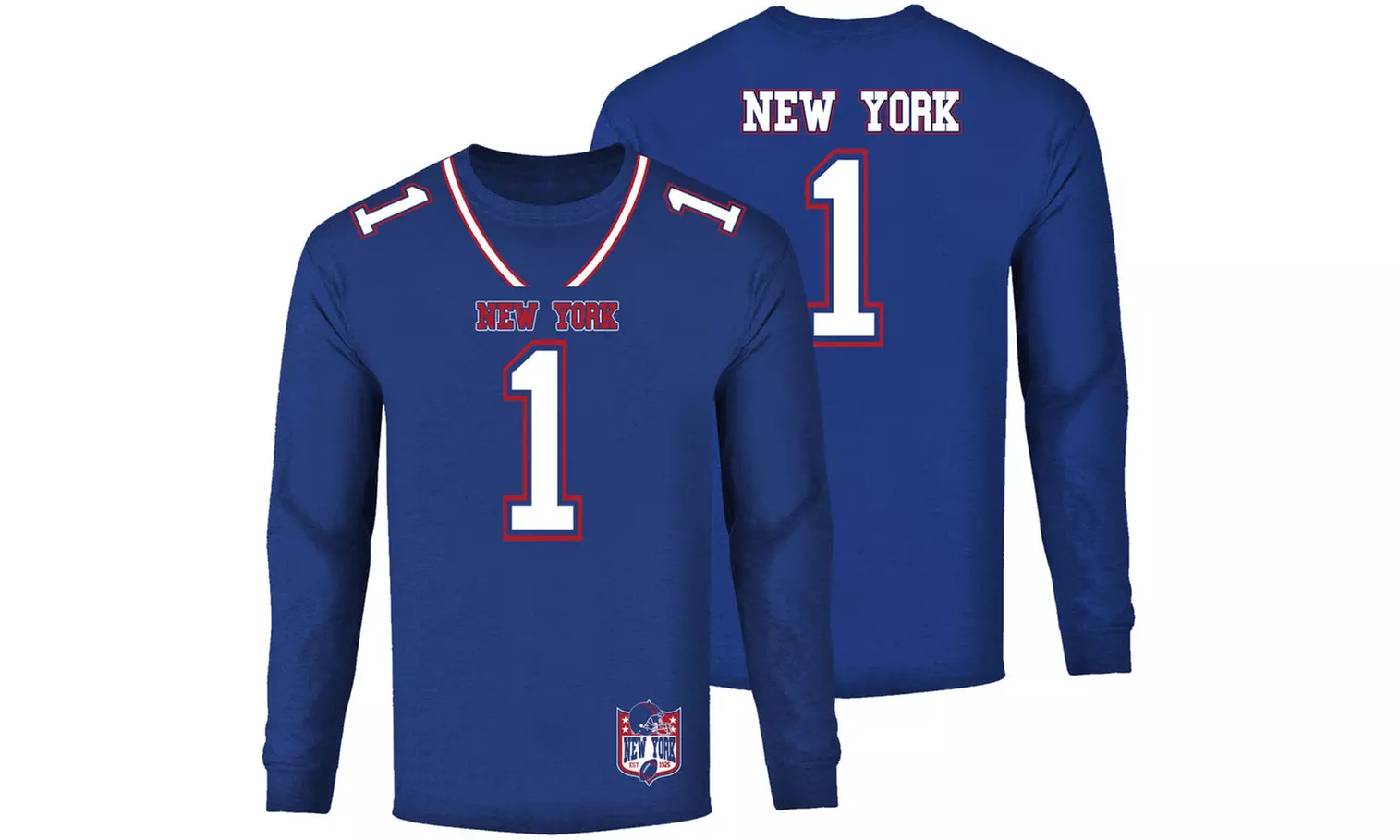 Men's Football Team Jersey Long Sleeve Shirts