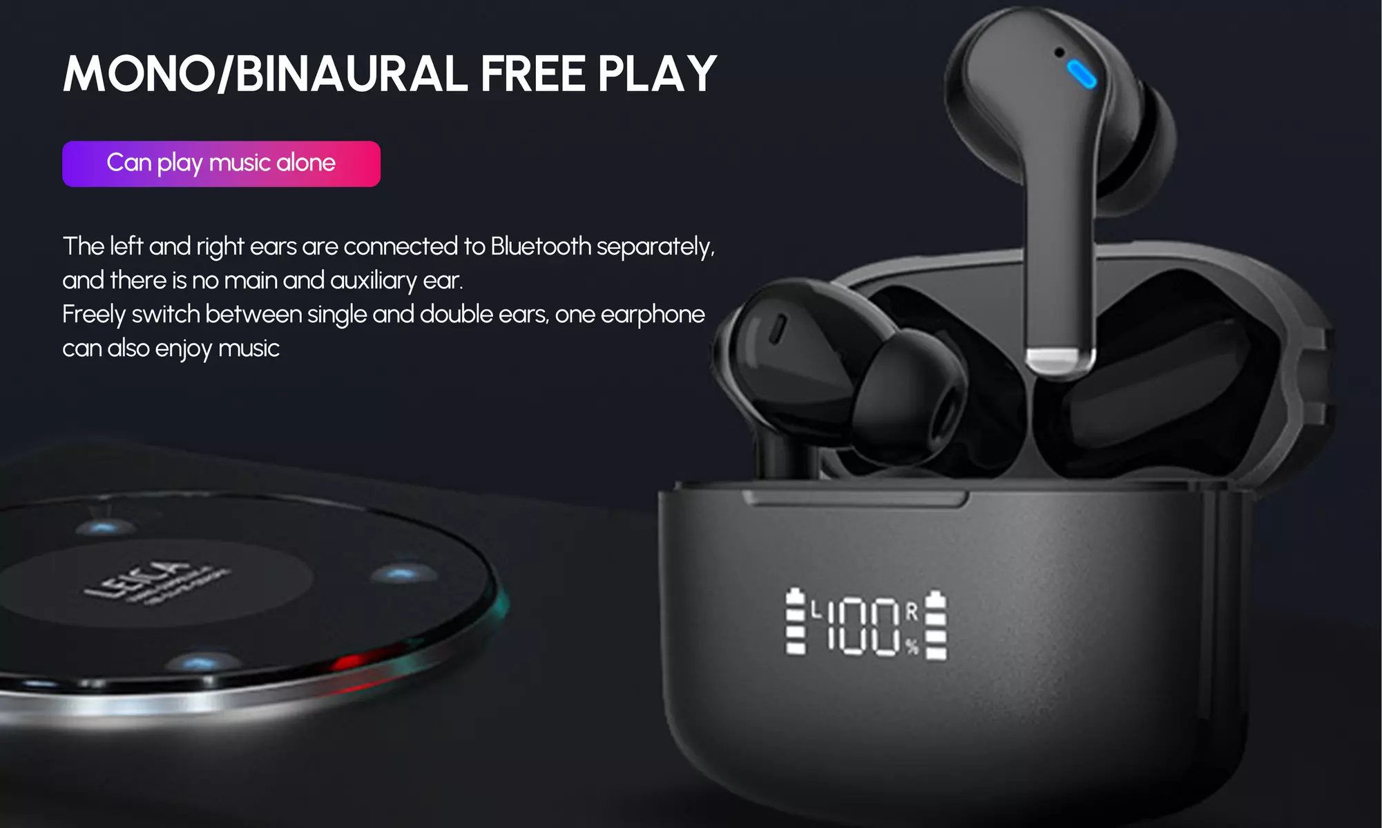 True Wireless Earbuds Bluetooth Headphones Earbuds Headphone Headset
