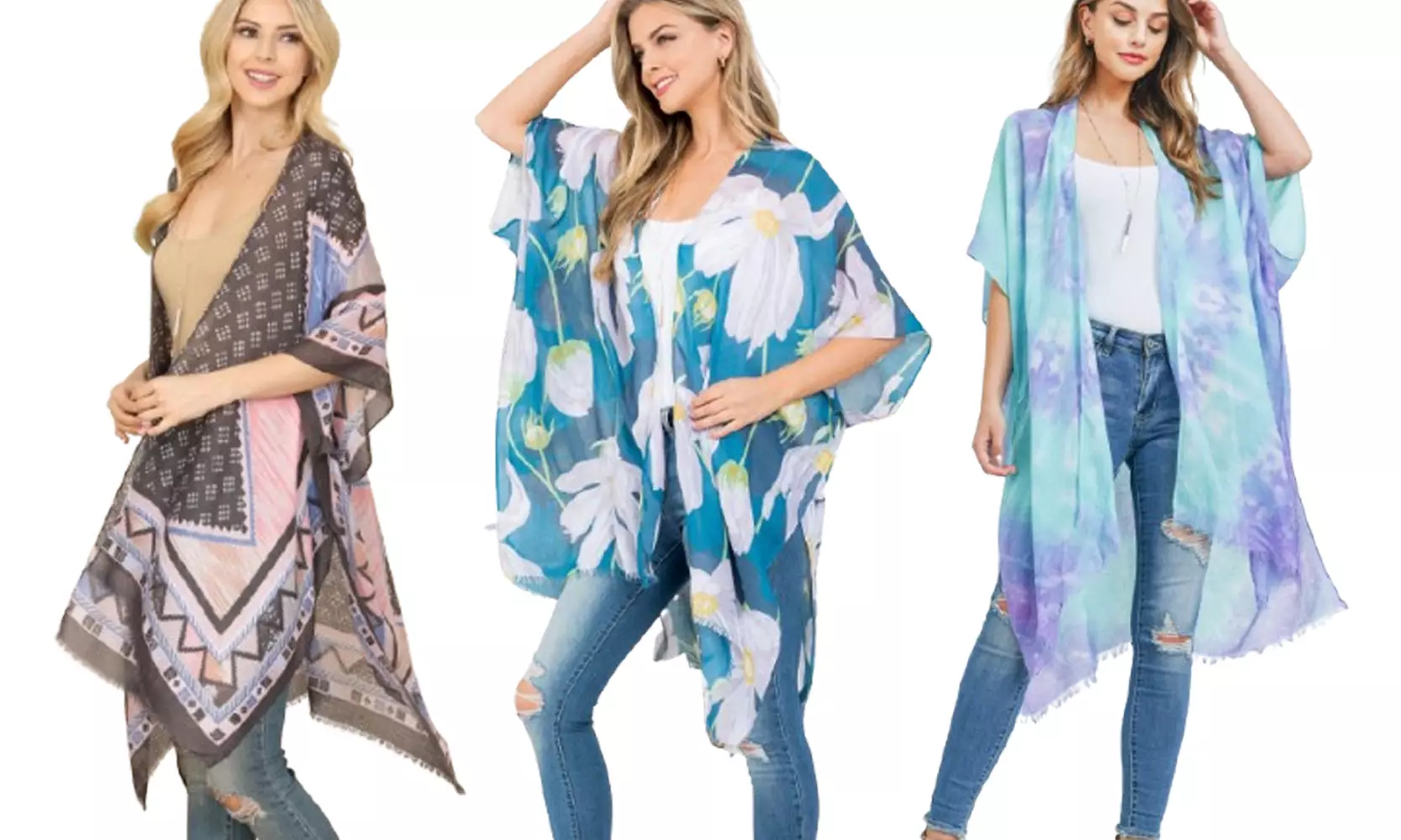 Women's Spring and Summer Kimono and Vest Collection 