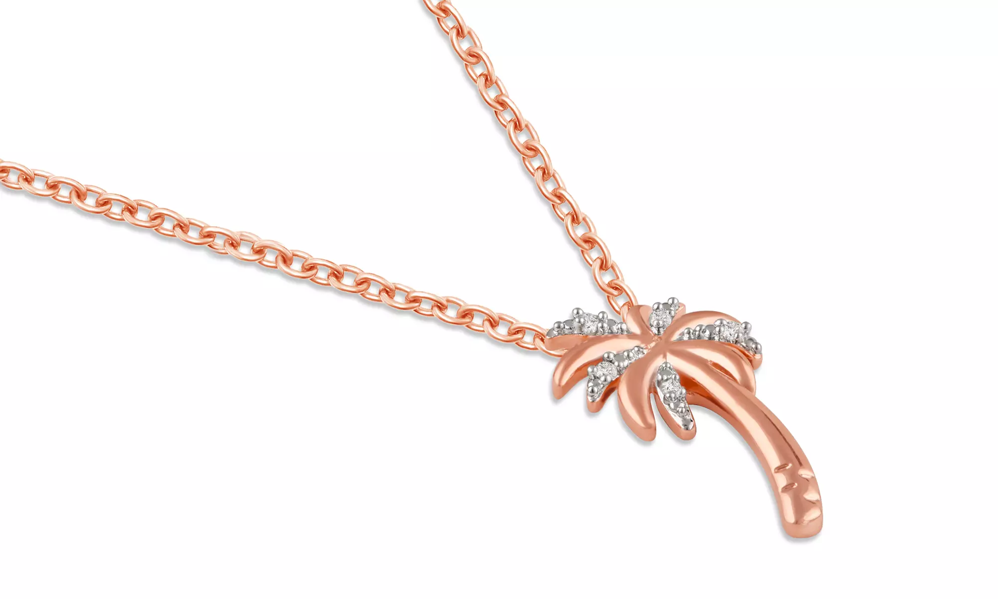 Diamond Accent Palm Tree Pendant By DiamondMuse