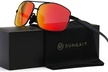 SUNGAIT Ultra Lightweight Rectangular Polarized Sunglasses UV400 Protection - Second Medium