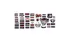 42pc Embroidered Motorcycle Patch Set