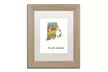 Marlene Watson 'Rhode Island State Map-1' Matted Birch Framed Art - Second Medium