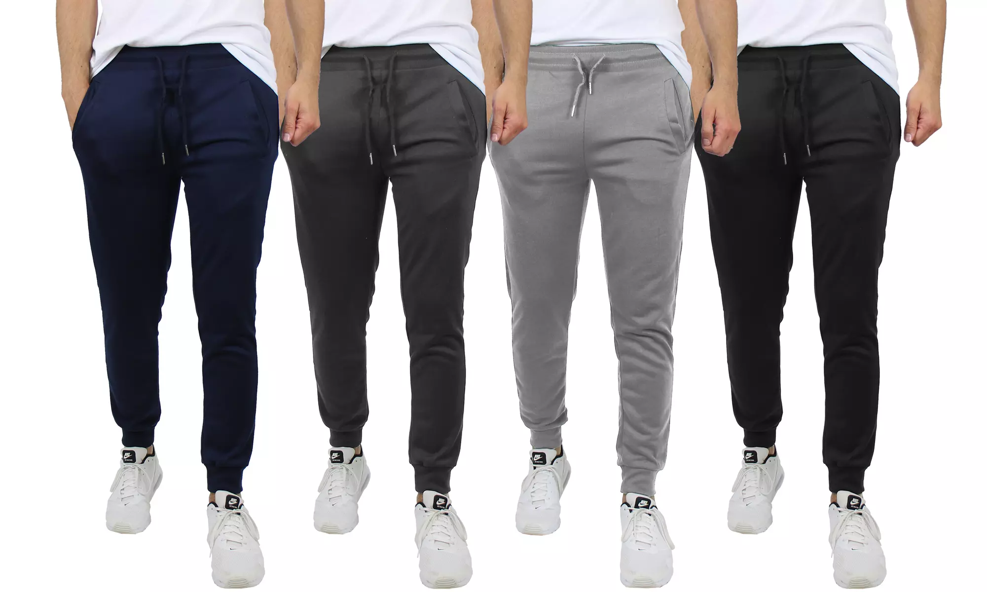 (3-Pack) Men's French Terry Jogger Lounge Pants (Sizes, S-3XL)