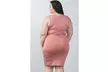 Ladies fashion plus size strappy plunge bodycon dress - Second Medium
