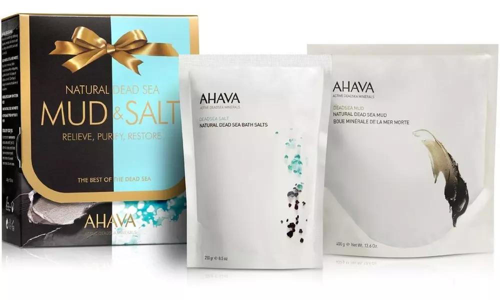 AHAVA Natural Dead Sea Mud & Salt Bath Kit Duo - Primary Image