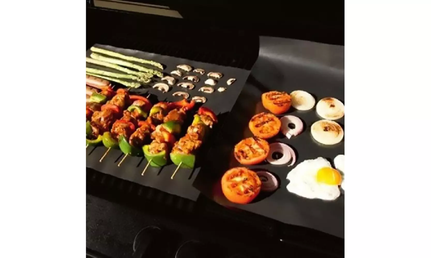  Waloo JUMBO Non-Stick BBQ Grill Mat, Oven Liner & Baking Sheet(2, 4 or 6 Pack) 