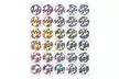 510-Pack Scratch-Off Circle Stickers, Holographic Round Stick DIY Labels, 1" - Second Medium