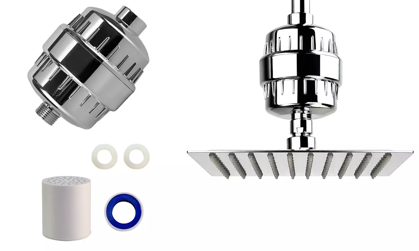 Universal Shower Head Water Filter Hard Water Softener - Primary Image