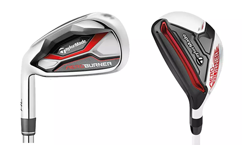TaylorMade Golf Left Hand AeroBurner HL Hybrid Combo Set(#3h-#4h, 5-PW), Regular - Primary Image