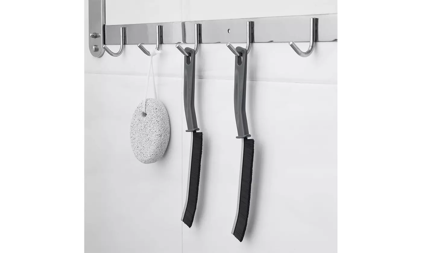 Hard Bristle Crevice Cleaning Brush - Versatile Gap Cleaner with Black Handles