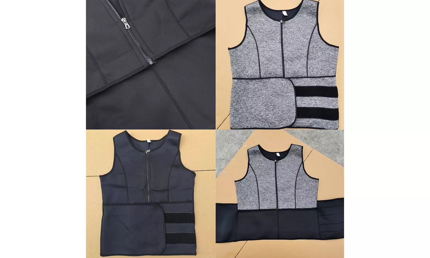 US Men's Sauna Thermo Sweat Waist Trainer Top Vest Suit Body Shaper Belt Corset