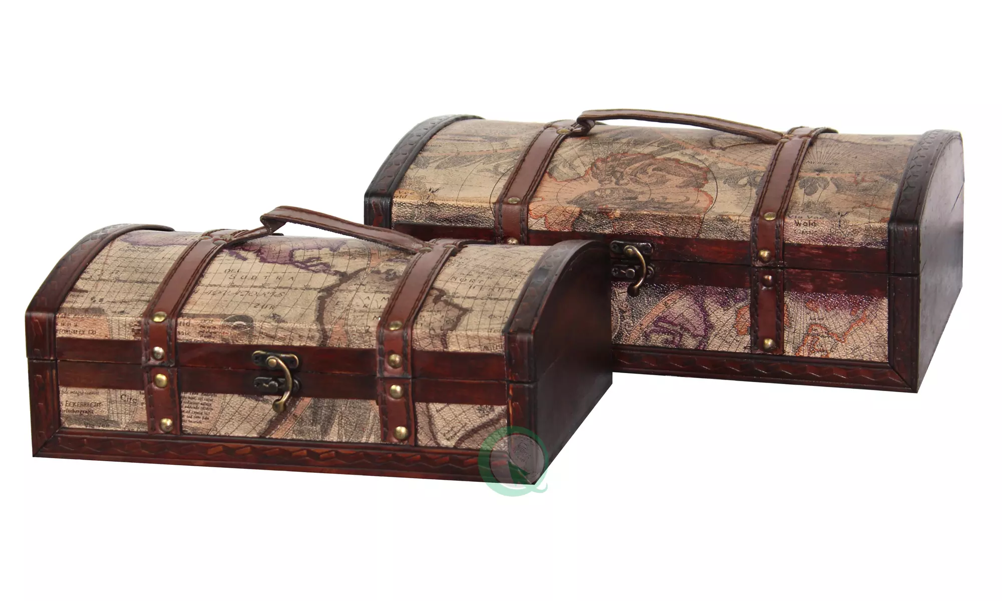 Old World Map Treasure Chest - Primary Image