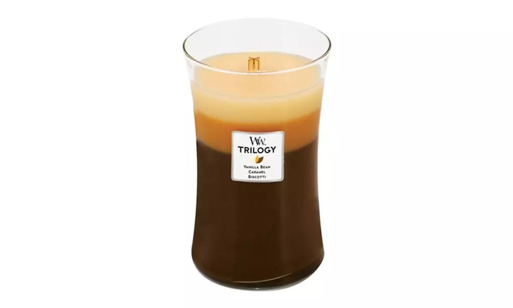 Woodwick Large Trilogy Hourglass Scented Candle - Cafe Sweets 21.5 oz - Primary Image