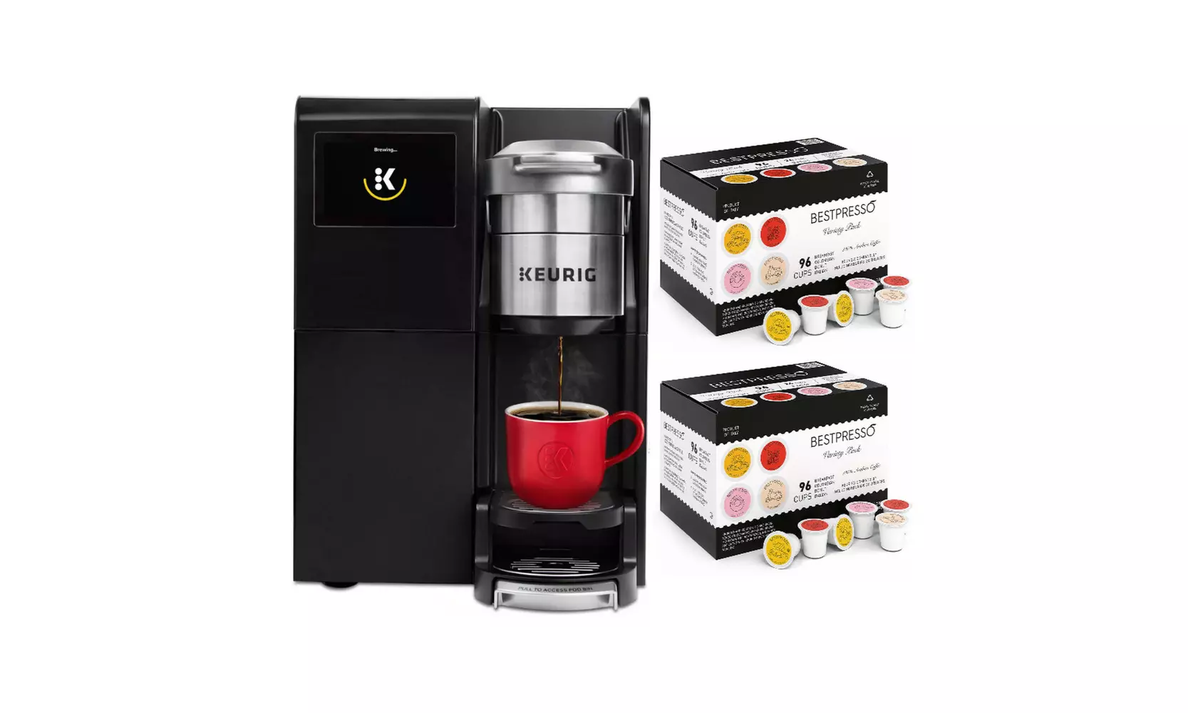 Keurig K-3500 Commercial Maker Coffee Machine w/192-Count Variety Pack K-Cup Set - Primary Image