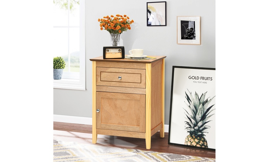 Up To 53% Off On Costway 2PCS Nightstand Drawe... | Groupon Goods