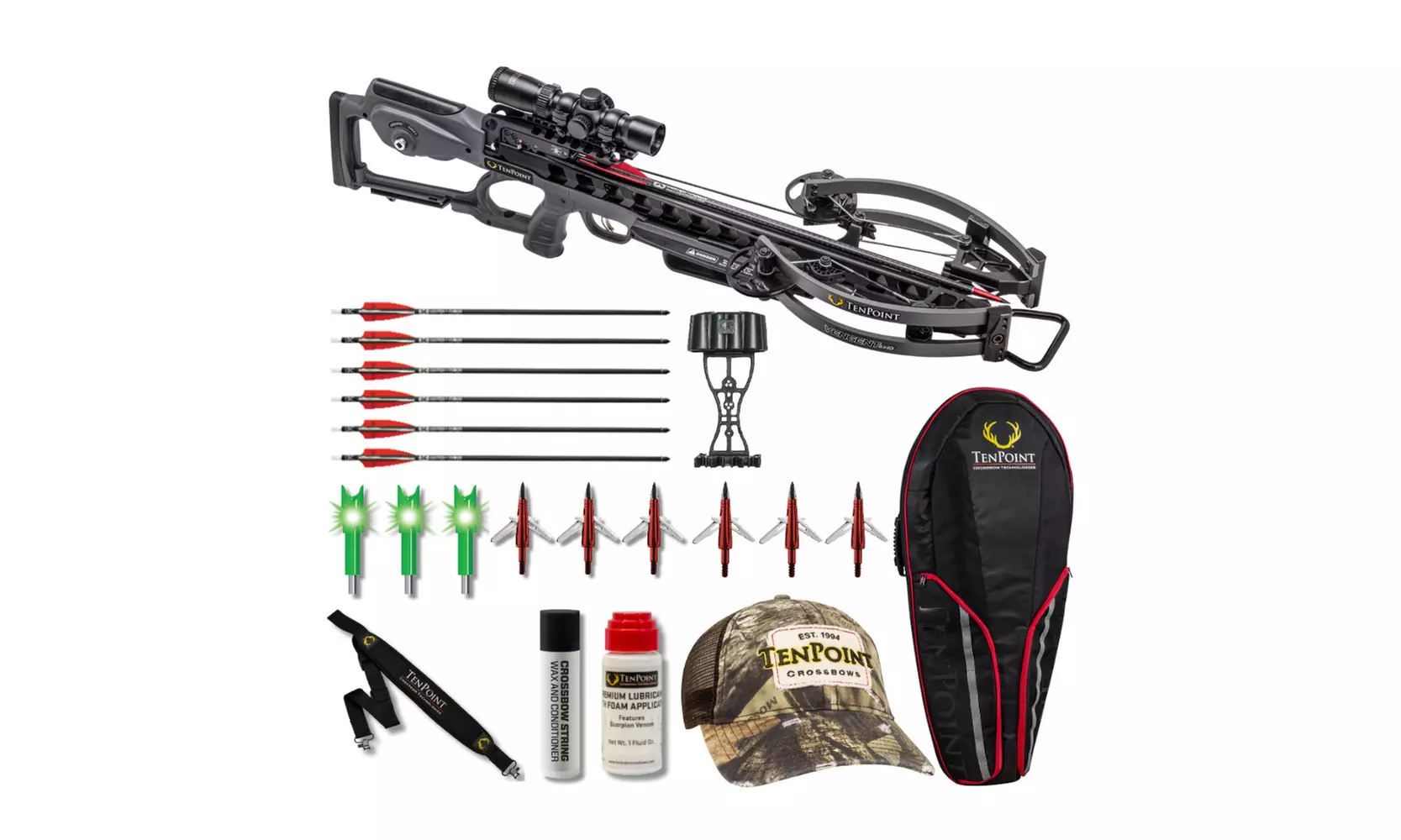 TenPoint Vengent S440 440 FPS ACUslide Crossbow Package(Graphite) Bundle - Primary Image