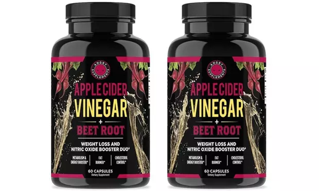 Angry Supplements Apple Cider Vinegar with Beet Root Weight Loss Duo