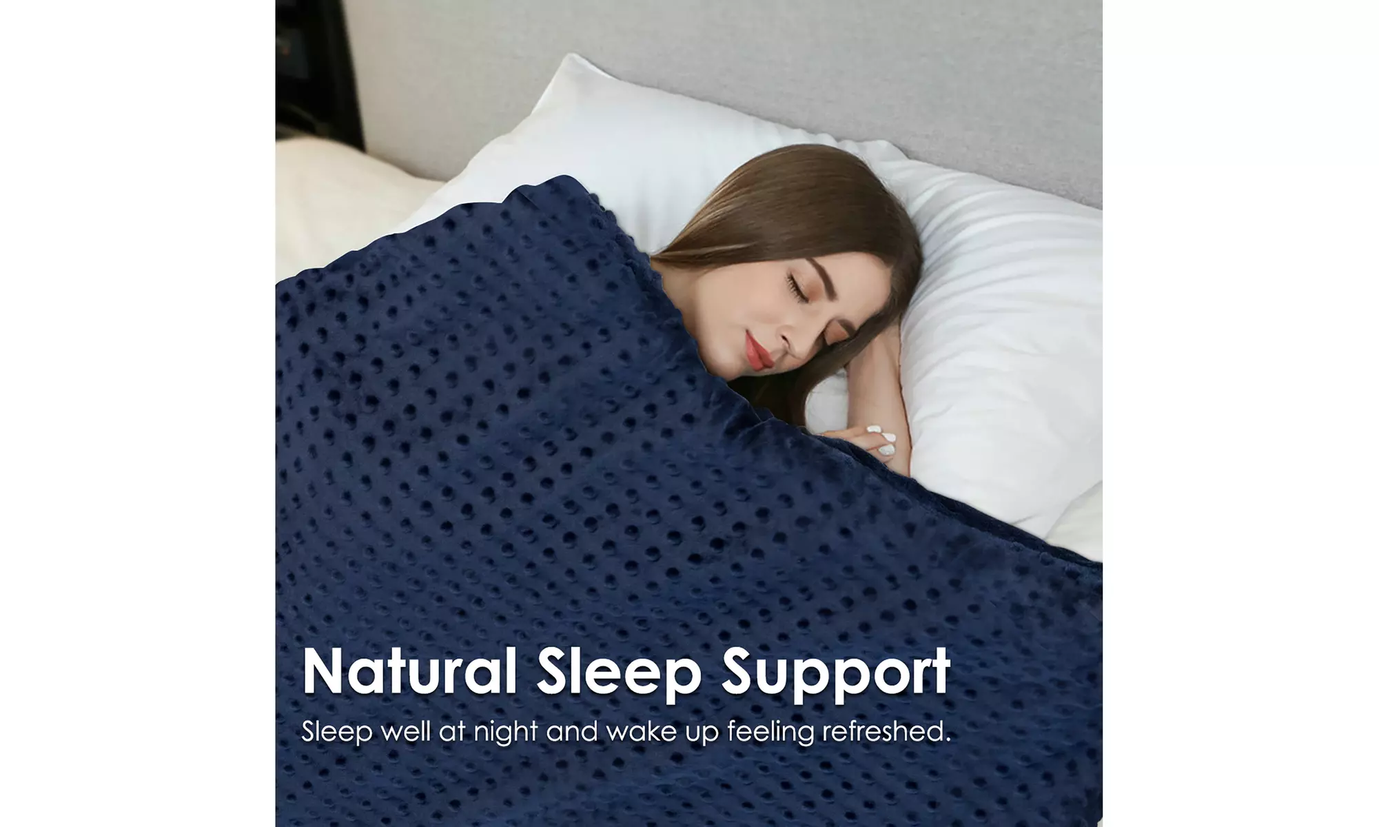 Costway 15/20/25lbs Weighted Blanket Removable Soft Crystal Cover,Glass Bead
