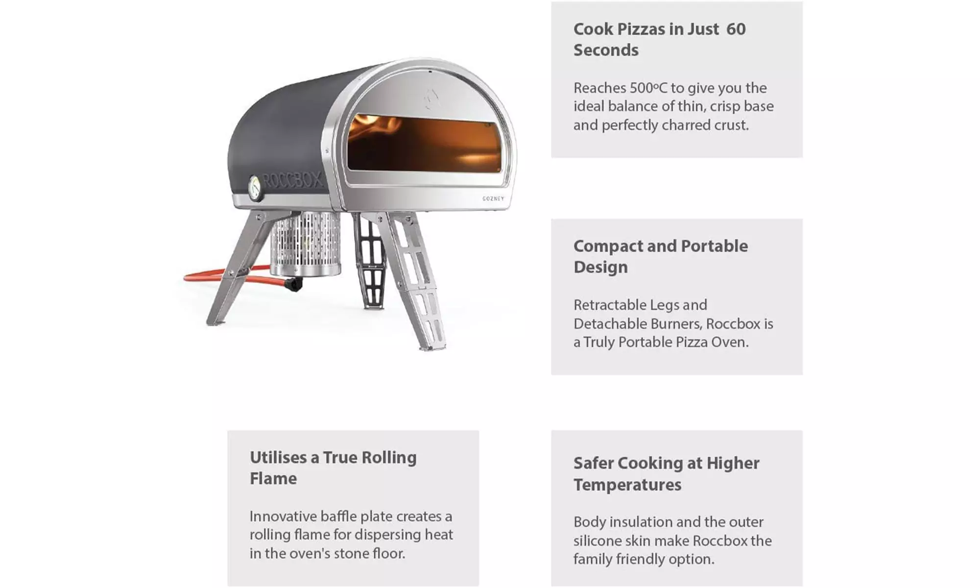 ROCCBOX Gozney Portable Outdoor Pizza Oven - New - Second Medium