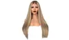 Gradient Blonde Party Wigs Long Curly Hair Mixed Colors Synthetic Wig