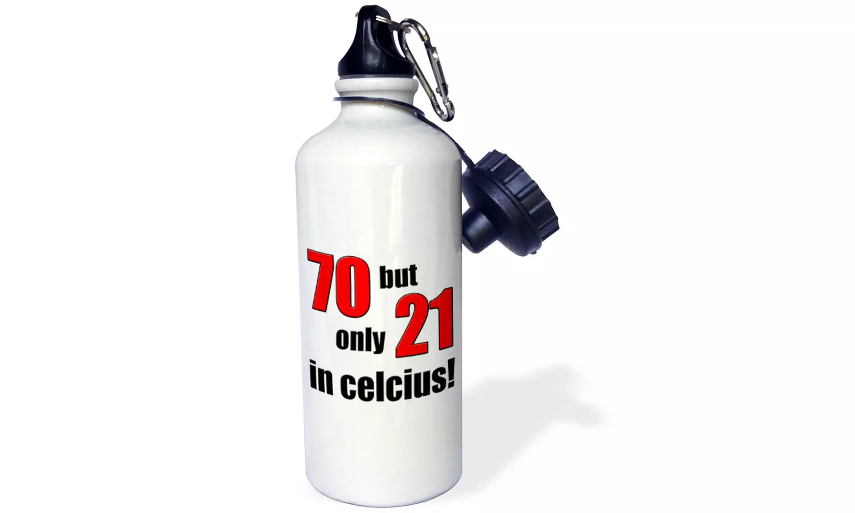 Water Bottle 70 but only 21 in Celsius. Red. - Primary Image