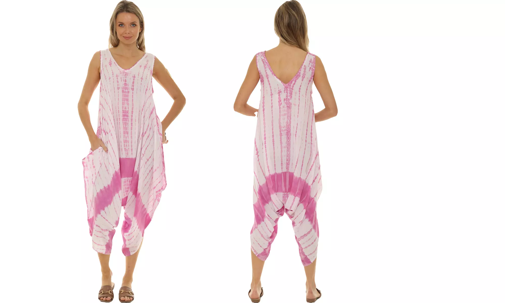 Women's Tie Dye Harem Jumpsuit Romper(Also In Plus Size)
