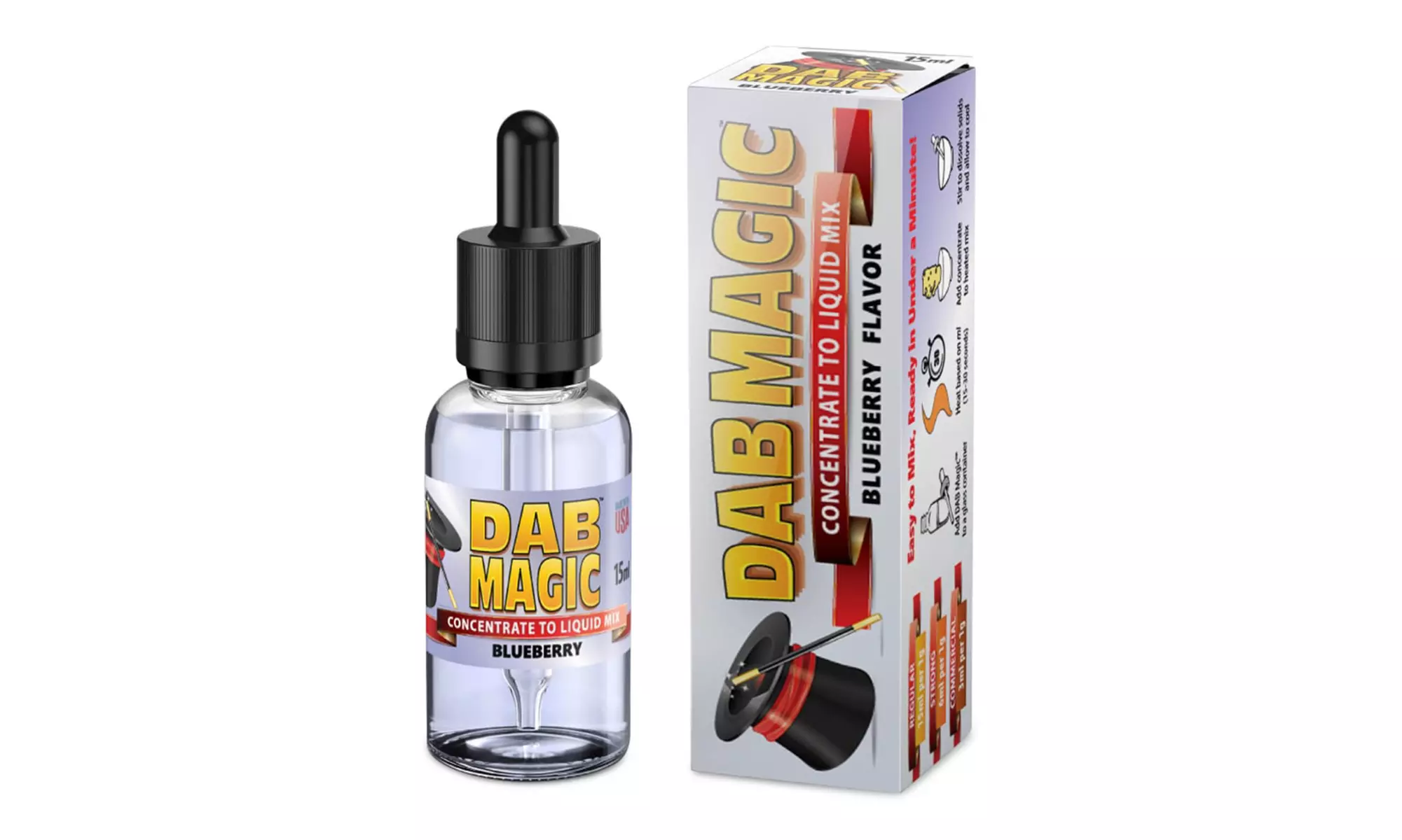 The Vape Co. DAB Magic Concentrate to Liquid Mix (Blueberry Flavor, 15ml) - Primary Image
