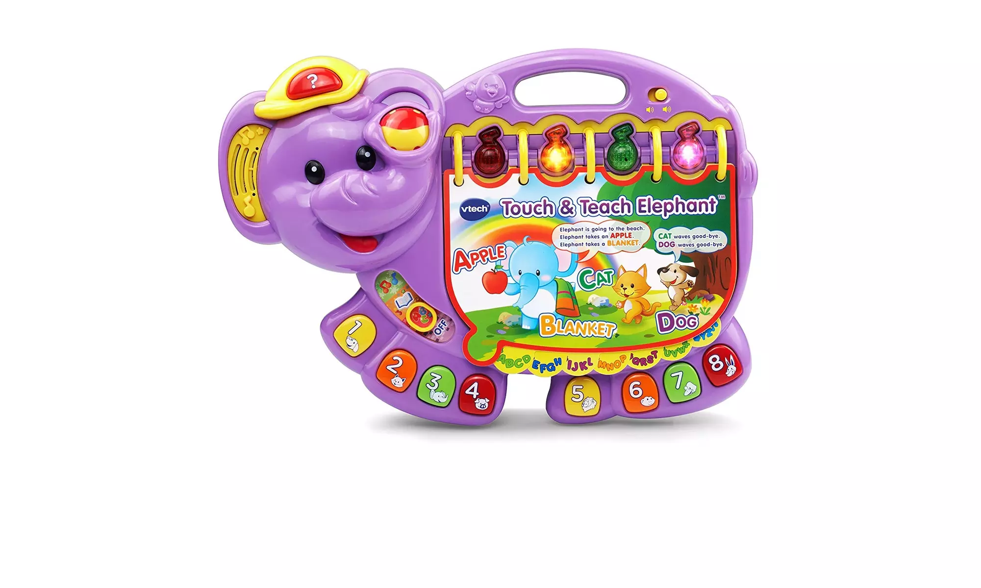 VTech Touch and Teach Elephant, Purple - Primary Image