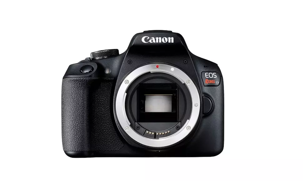 Canon EOS Rebel T7 DSLR Camera 18-55 and 75-300 Double Zoom Lens with Bag Bundle - Second Medium