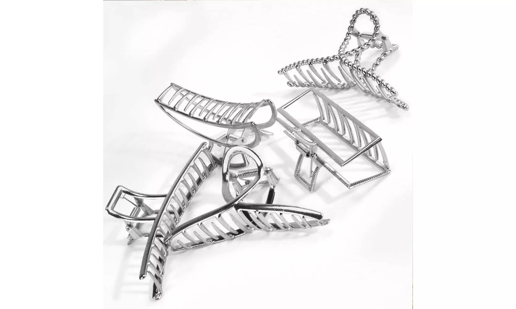 US 5-10 Pack Metal Jumbo Hair Claw Clip Large Strong Hold for Thick Hair Nonslip