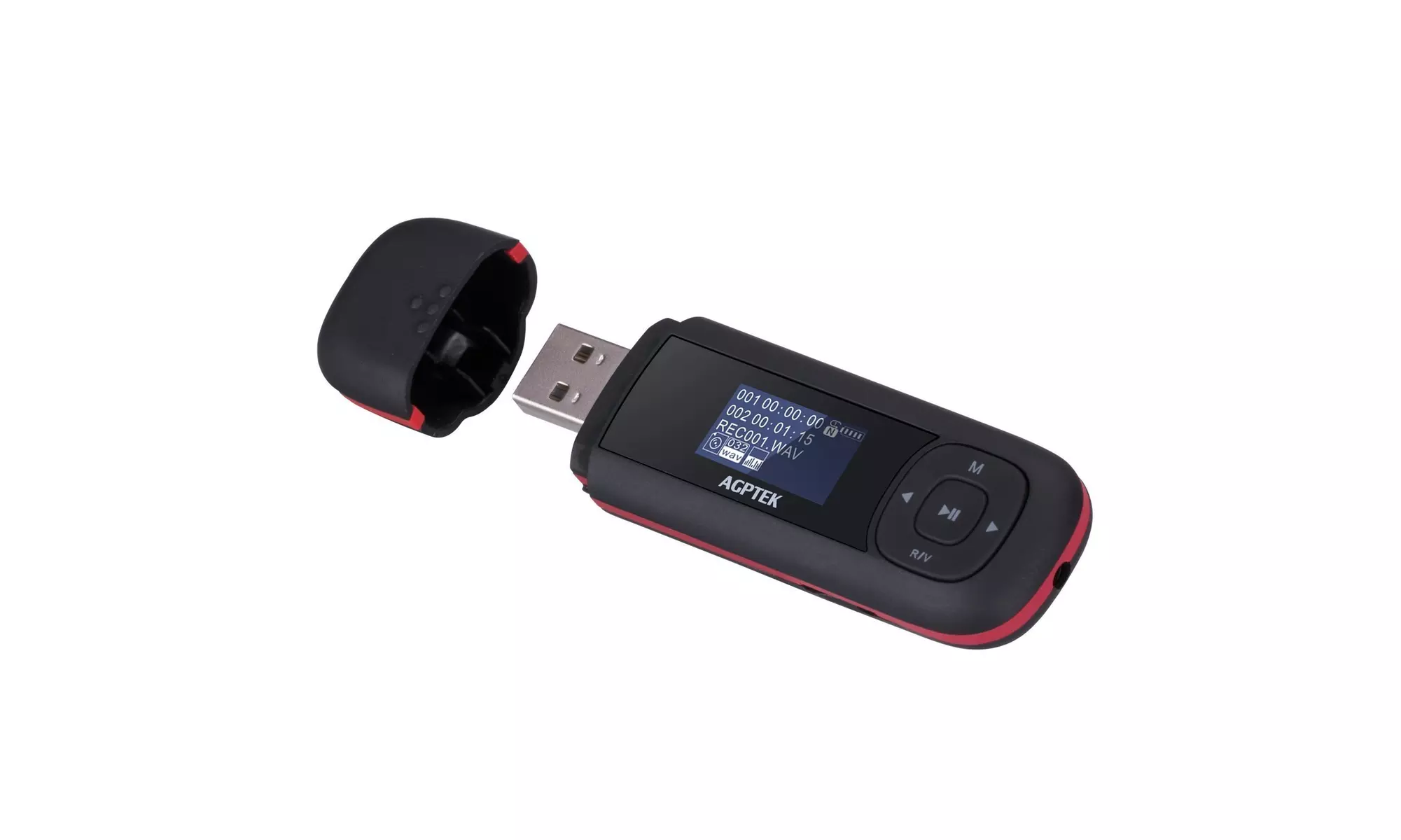 USB Stick Mp3 player, 8GB music player supports replaceable battery, recording - Primary Image