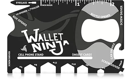 Wallet Ninja 18 Tools in 1 Credit Card Size Multi-Size - Primary Image