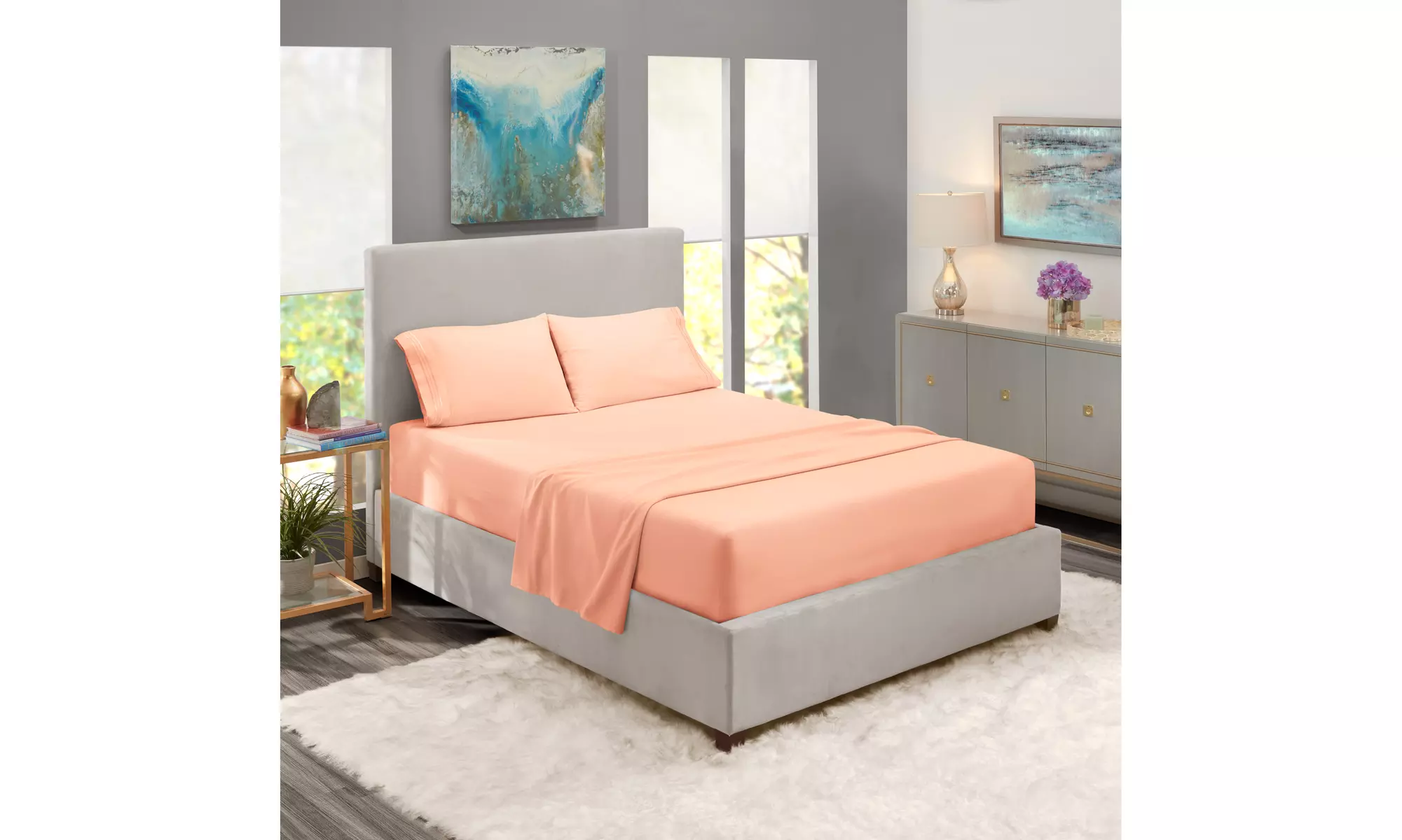 Nestl Premium Deep Pocket Extra Soft 1800 Microfiber Bed Sheet Set